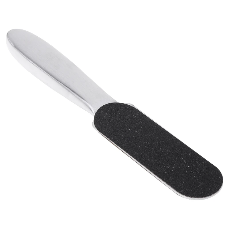 1 шт. нержавеющая сталь двухсторонняя педикюрная Шлифовальная Пилка Для ног+ 10 шт. сухая шлифовальная бумага