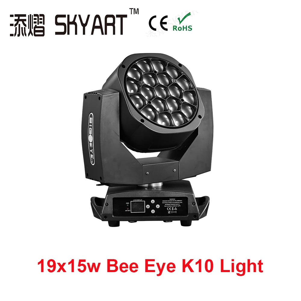 

19x15w Big Bee eye RGBW 4in1 K10 zoom wash Moving head light