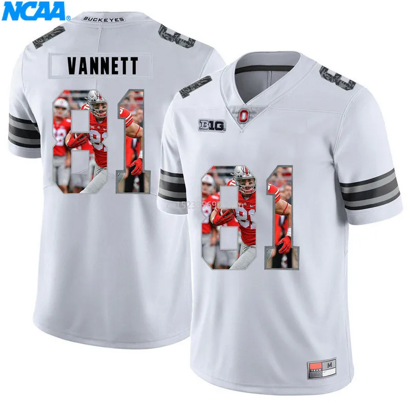 Новое поступление высокое качество майки Vannett#81 коричневый#80 колледж футболка ограниченной серии Майки S-XXXL