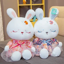 Kawaii – kimono lapin japonais, oreiller en peluche, en tissu confortable, cadeau complet pour petite amie