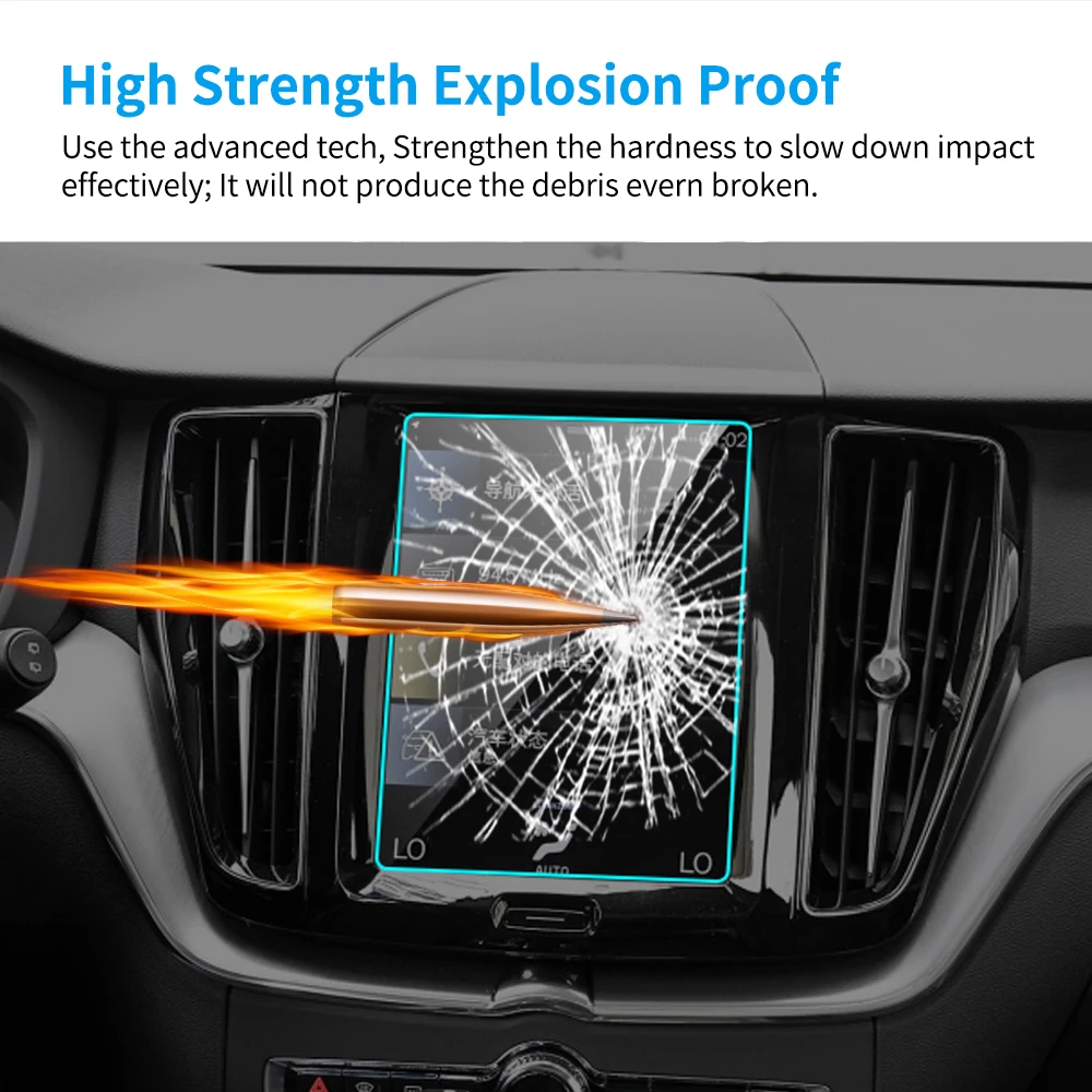 Автомобильный протектор экрана GPS навигации для Volvo XC60 2015 2019 внутреннее