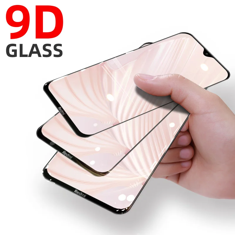 9D Tempered Glass For Xiaomi Redmi Note 9s 9 Pro Max Screen Protector Redmi Note 8T 8 Pro 7 6 5 Plus 3 K30 K20 Full Cover Glass