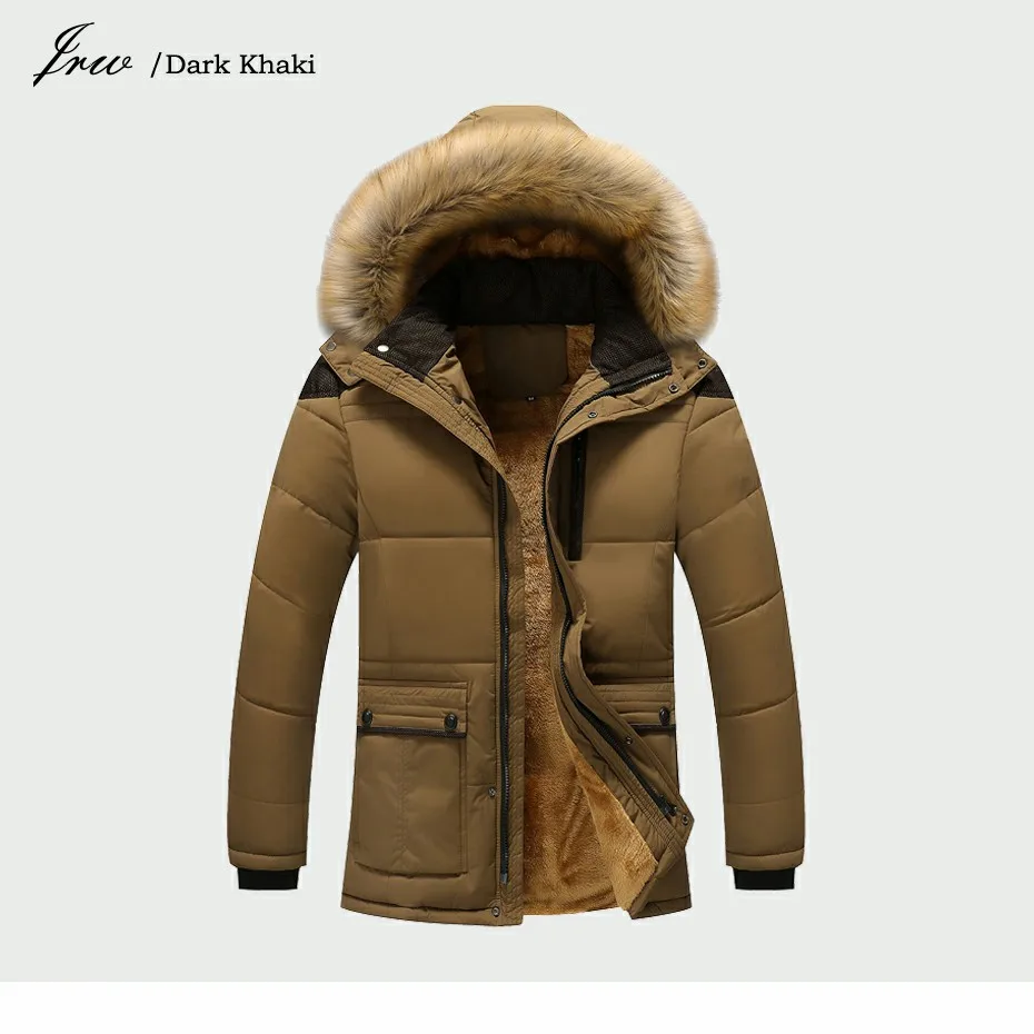 Зимняя куртка мужская брендовая одежда модная повседневная Вельветовая Толстая Теплая мужская куртка Parker пальто с капюшоном длинное пальто мужская одежда
