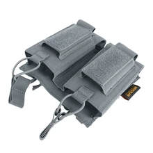 Бизань 500D Нейлон тактический охотничий маг мешок M4 AK двойной подсумок Открытый страйкбол военная техника-серый