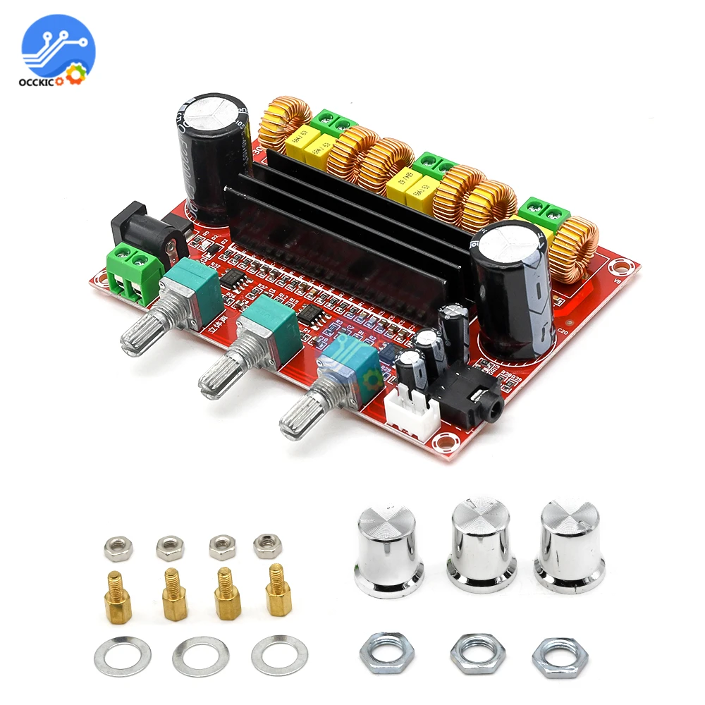 DC 12V 24V TPA3116D2 50Wx2 + 100W 2 1 3 канала цифровой сабвуфер усилитель плата модуль мощности