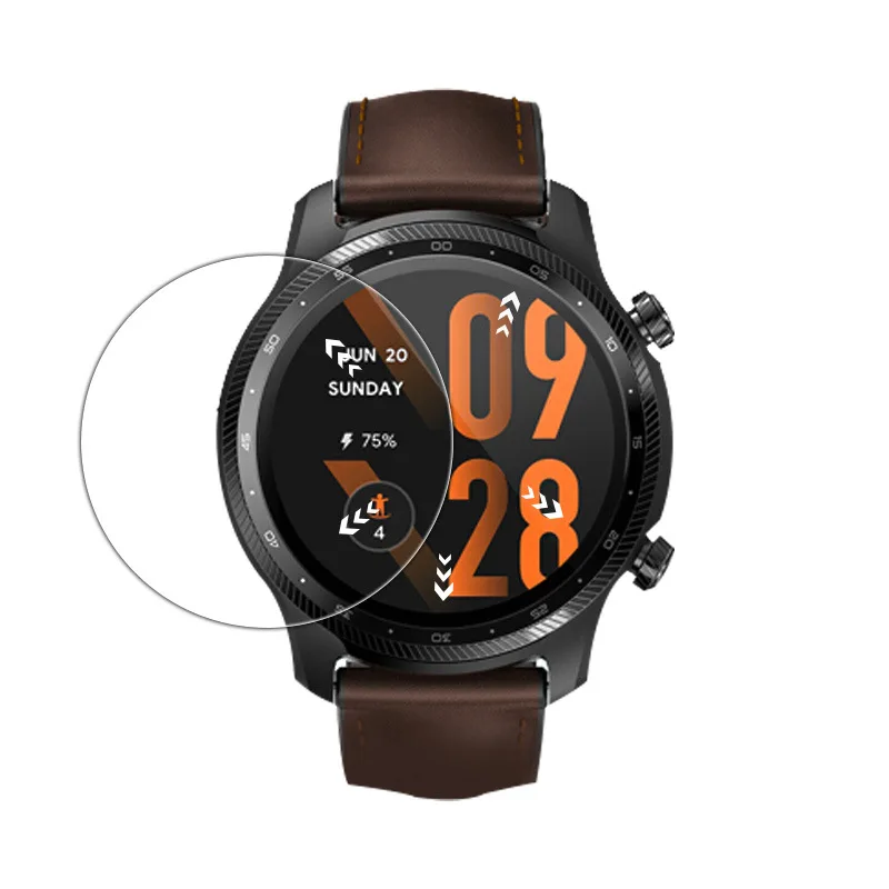 

2 шт./партия, защитная пленка из закаленного стекла для часов Tic Watch pro x
