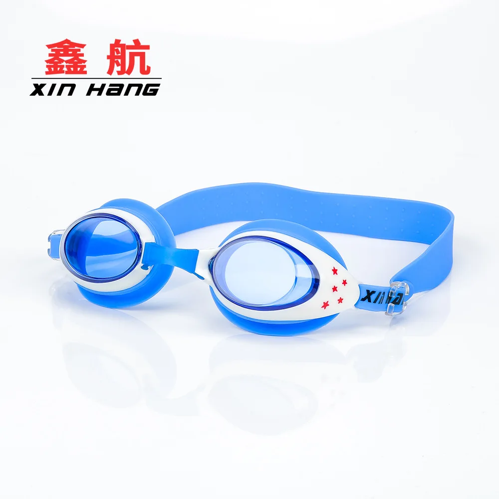 

Xin Children High-definition Anti-fog Swimming Goggles Environmentally Friendly Silica Gel Material Teenager Swimming Training F