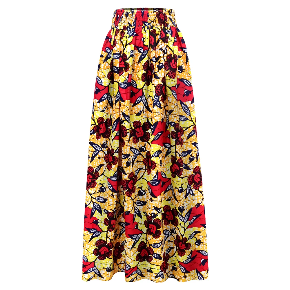 Африканская женская одежда модная юбка Анкара восковая юбка традиционная одежда принт Высокая талия длинная юбка размера плюс африканская Женская