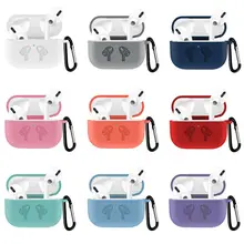 Новейший горячий для AirPods Pro беспроводной зарядный чехол силиконовый полный защитный чехол с крючком