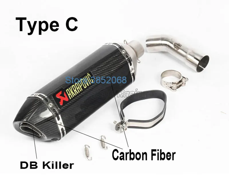 Мотоцикл выхлопная труба Mufller для FZ8N FZ8100F средняя труба адаптер с Akrapovic глушитель Escape с DB Killer