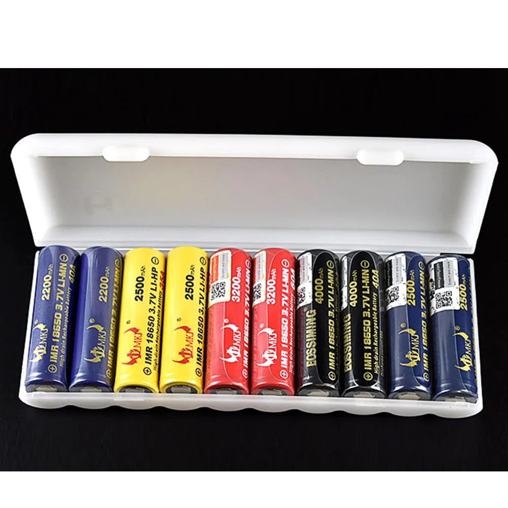

1PC Transparent 10X18650 Battery Holder Case Organizer Container 18650 Storage Box Holder Hard Case Cover Battery Holder