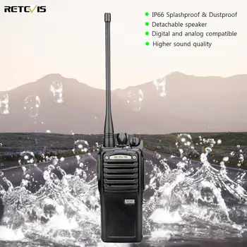 

RETEVIS RT54 DMR Digital/Analog Walkie-Talkie Two-way Radio 5W Portable Transceiver UHF Dustproof Waterproof VOX Communicador