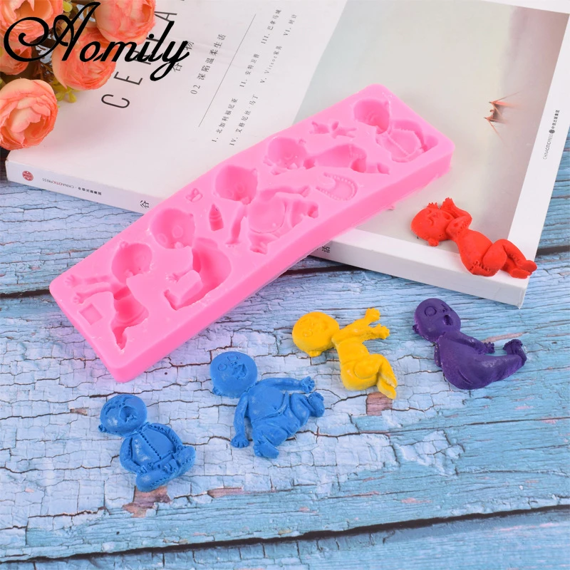Aomily Childrens Silicone Cake Molds Chocolate Mold Moulds Cake Decorating Tools Fondant Cake Molds Bakery Tools Pastry Tools