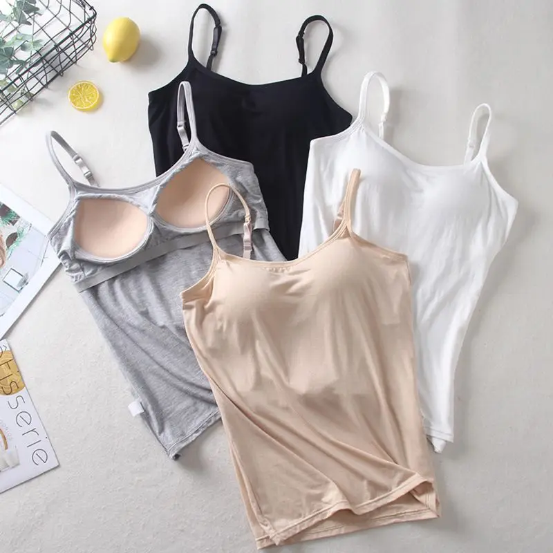 cami top with bra support