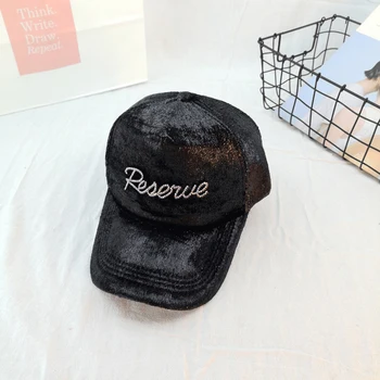 

Hat female autumn and winter new letter rhinestone plush baseball cap male casual all-match cap