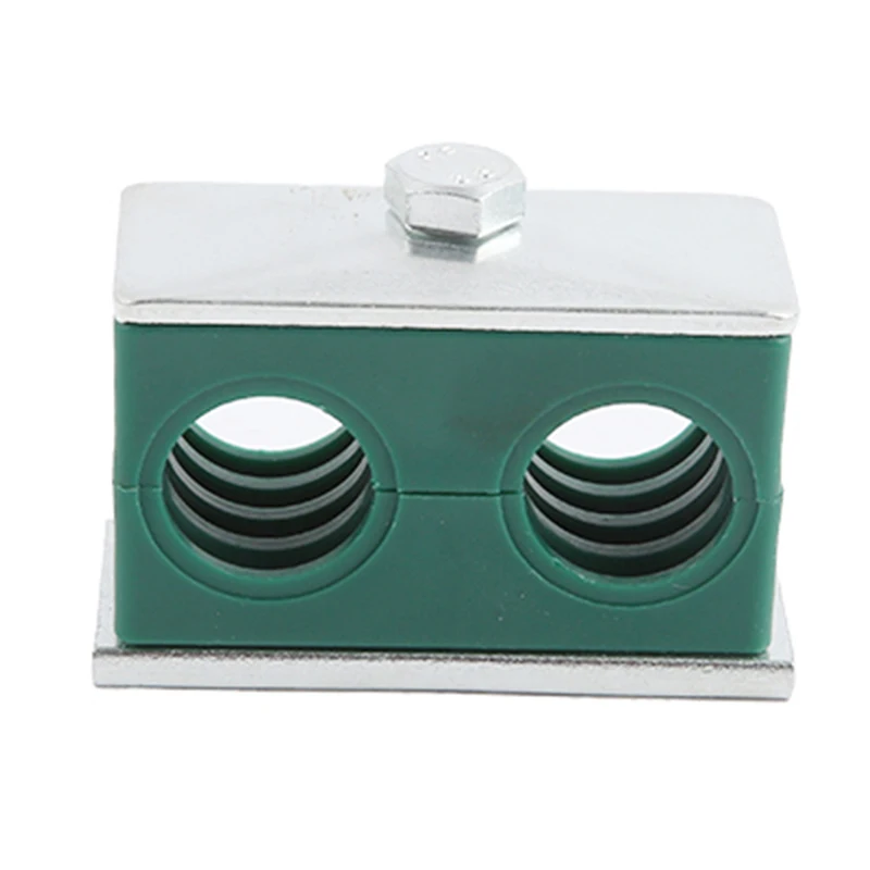 

5PCS 6/8/10/12/14/15/16/17/18/20/22/25/28/30/32mm Dia Lightweight Double Pipe Bolted Plastic Clip Pipe Clamp Tube Fastener Kit