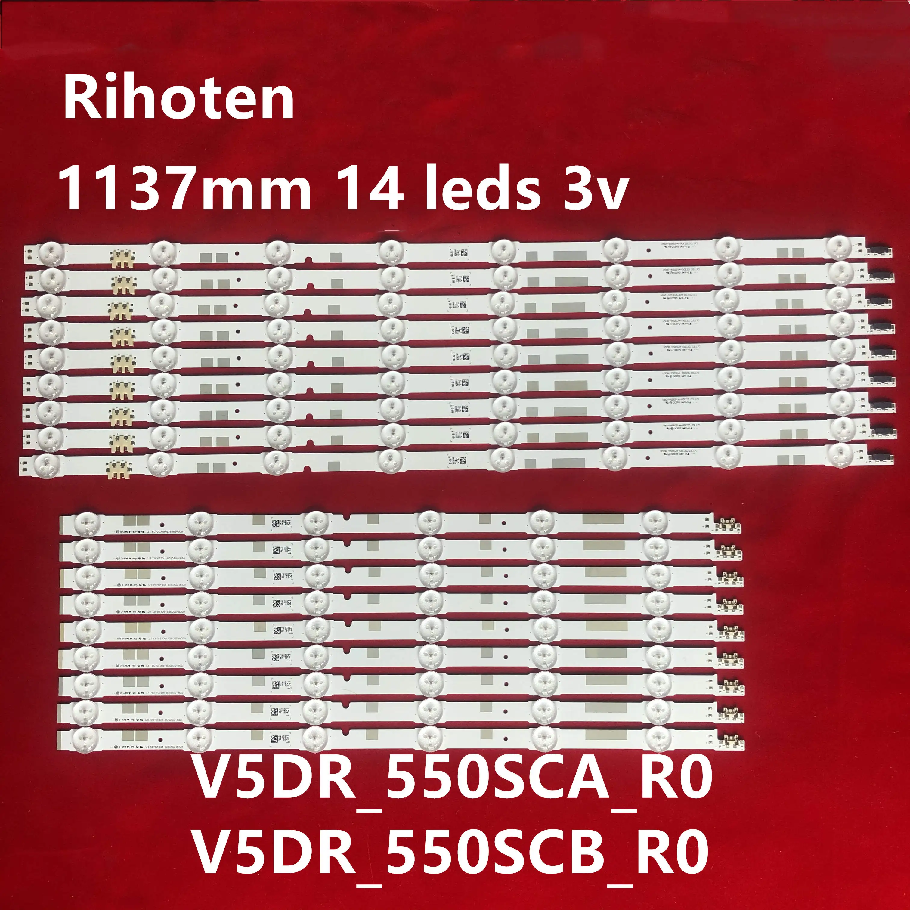 Светодиодная подсветка полосы 14 лампа для Samsung 55 &quotTV UN55JS700DF UE55JU6800KXXU UE55JU6800 V5DR_550SCA_R0