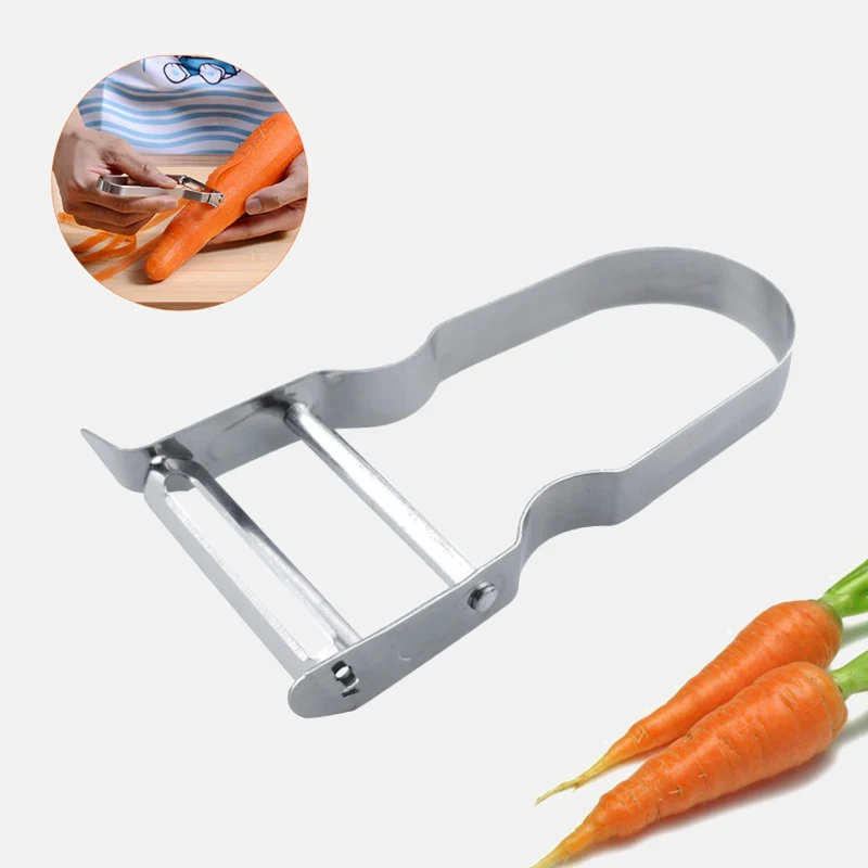 1 шт. Овощечистка из нержавеющей стали для овощей и фруктов пищевой инструмент
