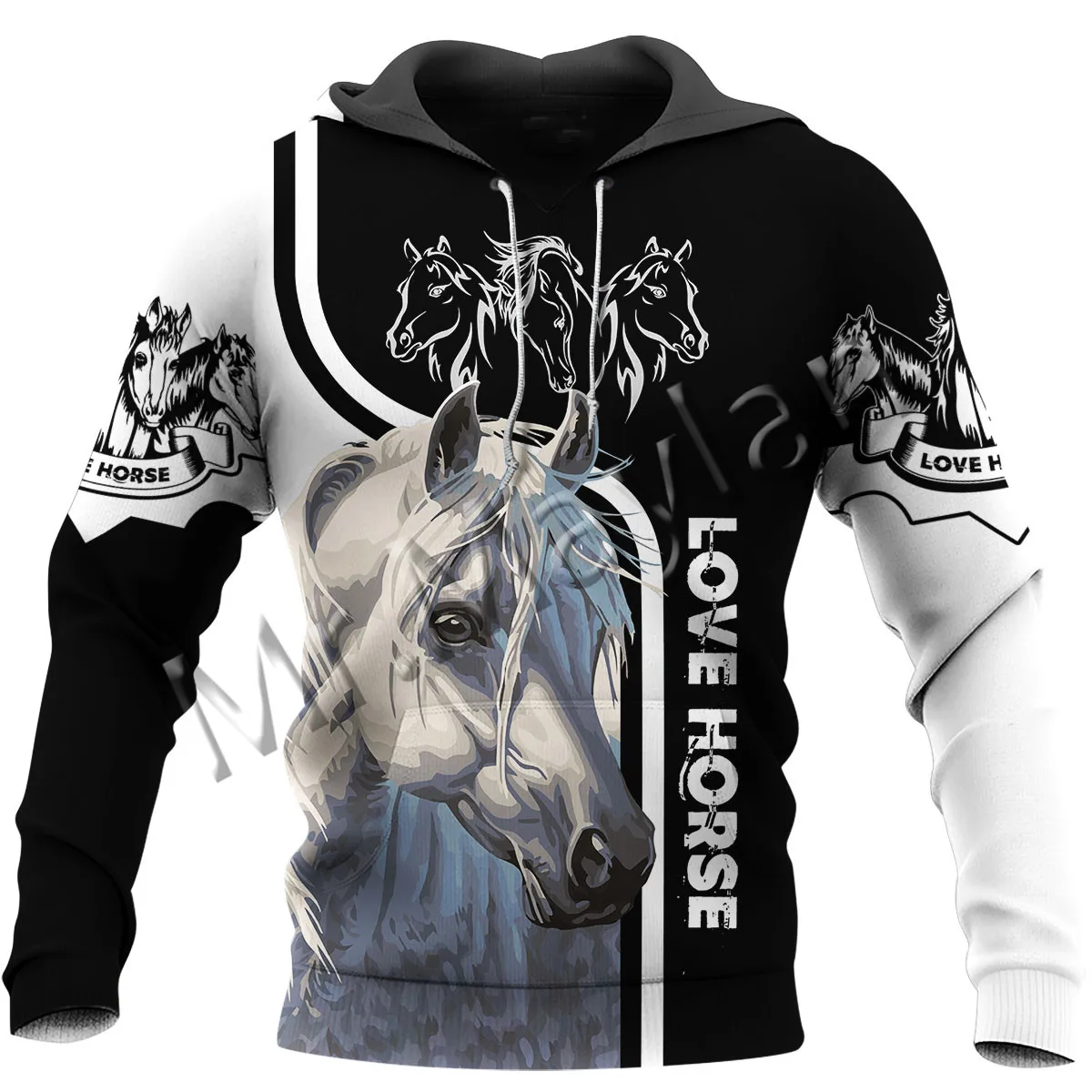 

Animal Love Horse Art Colorful Men's Casual Tracksuit 3D Print Unisex Fashion Streetwear Hoodies / Sweatshirt / Jackets / S-106