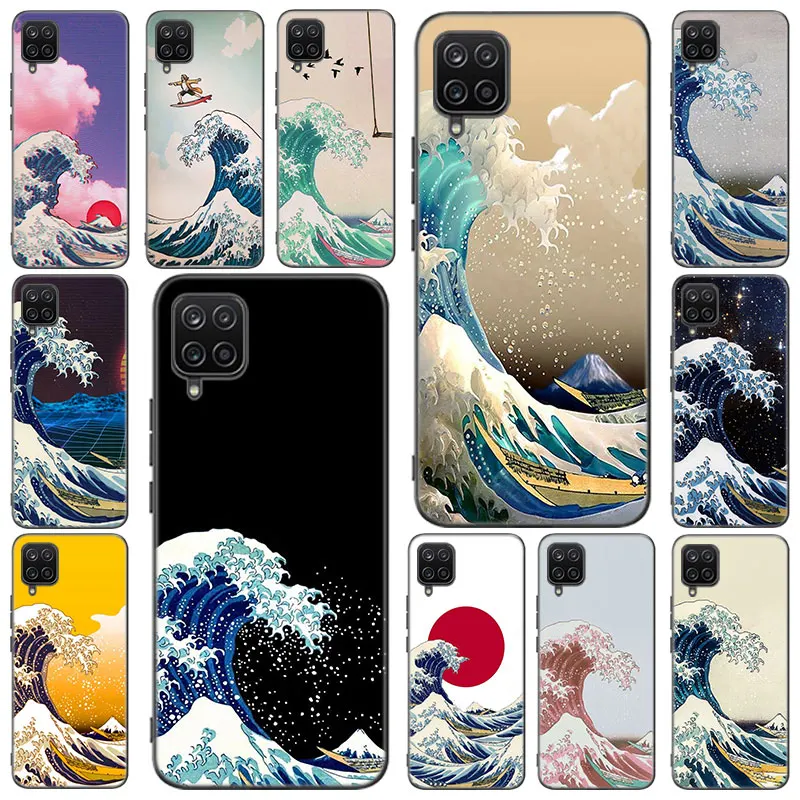 Большая волна kanagawa чехол для Samsung Galaxy M12 M32 M21 M51 M11 M30S M31S Note 10 Lite 20 Ultra J2 Core J6 J8 2018 J4 Plus |