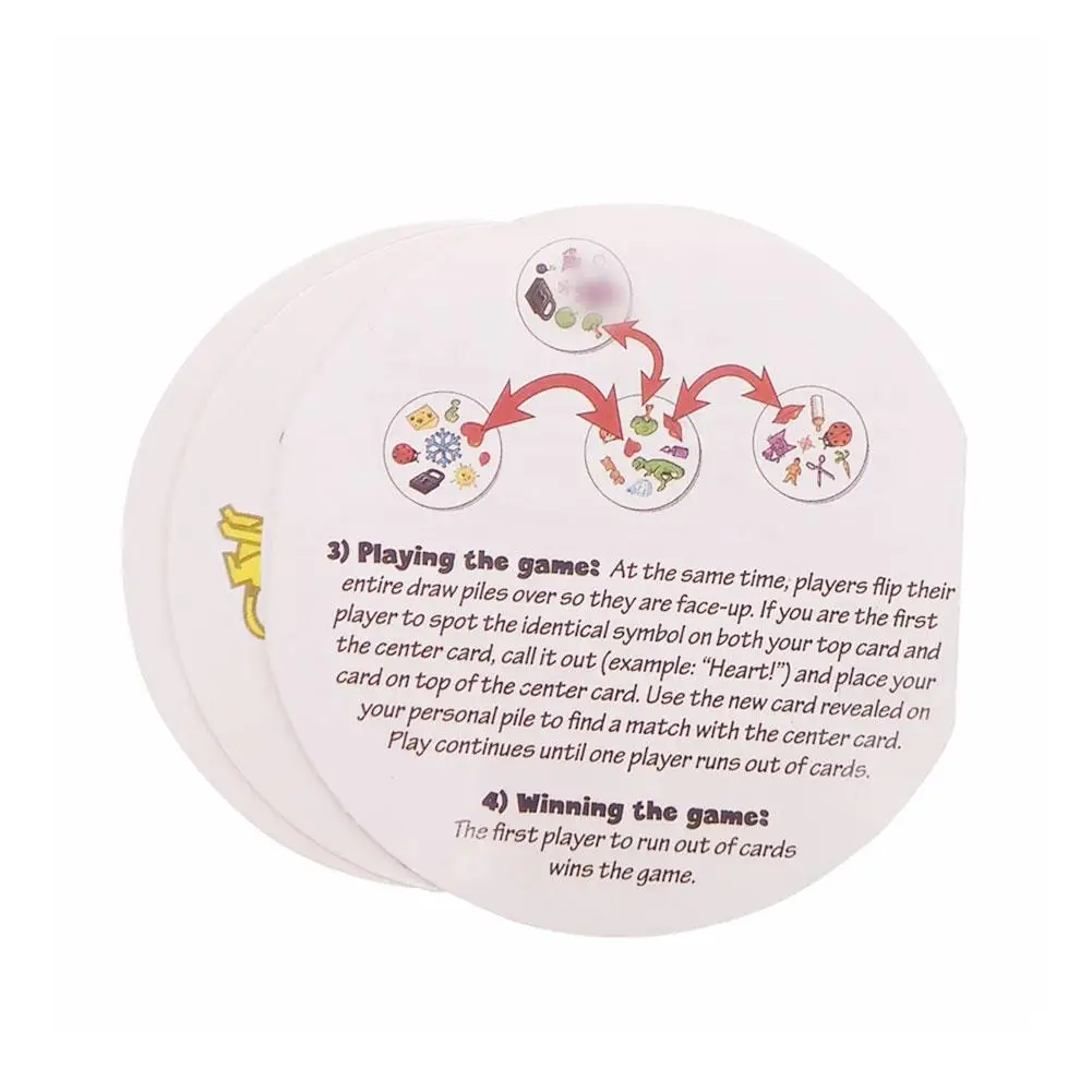 Популярные 75 мм настольные игры мини-стиль для детей, как это, Классическая образовательная карточная игра английская версия, домашние, вечерние, забавные игры