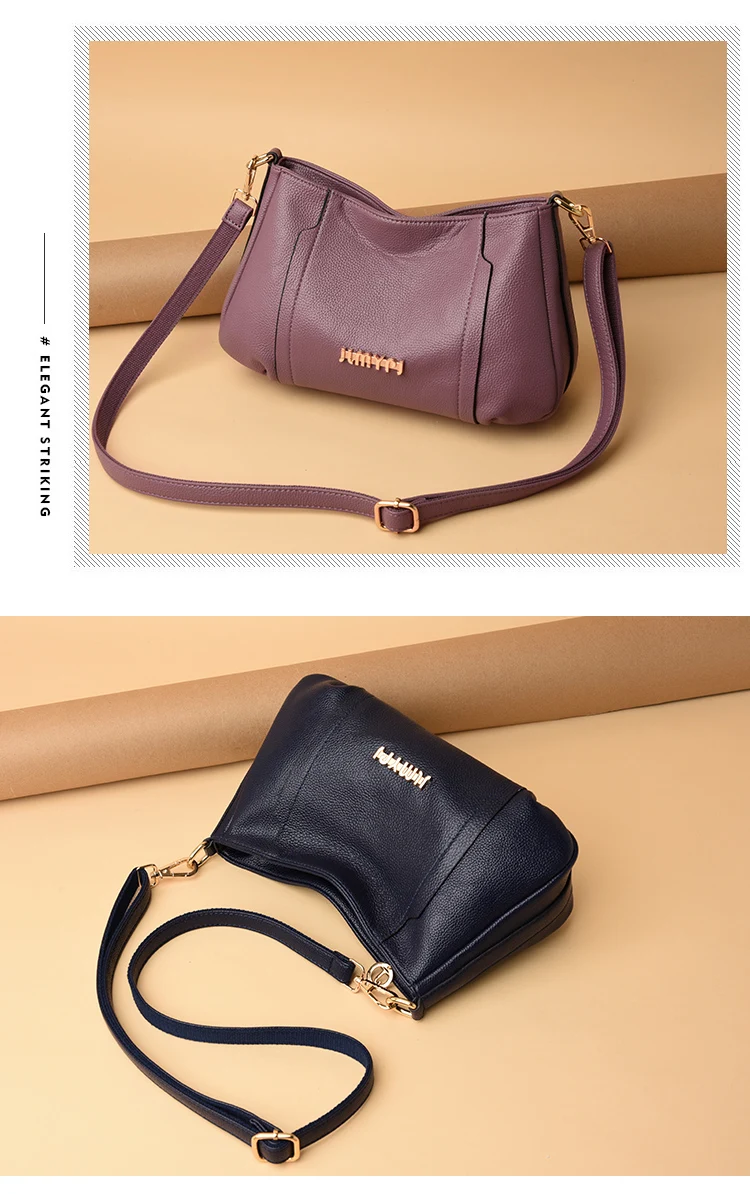 High Quality Leather Women Handbag Ladies Handbags Female Designer Messenger Shoulder Bag Vintage Bags For Women Sac A Main
