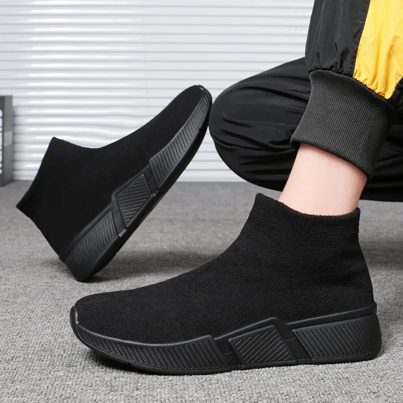 ​Winter Men New Boots Thick Pile Warm Snow Boots for Men Sneakers Fashion Man Men's Outdoor Shoes Large Size 40-47