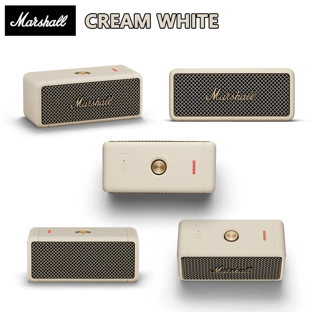 US $74.18 MARSHALL EMBERTON Original Wireless Bluetooth Speaker IPX7 Waterproof Sports Speaker Stereo Bass Sound Outdoor Portable Speakers
