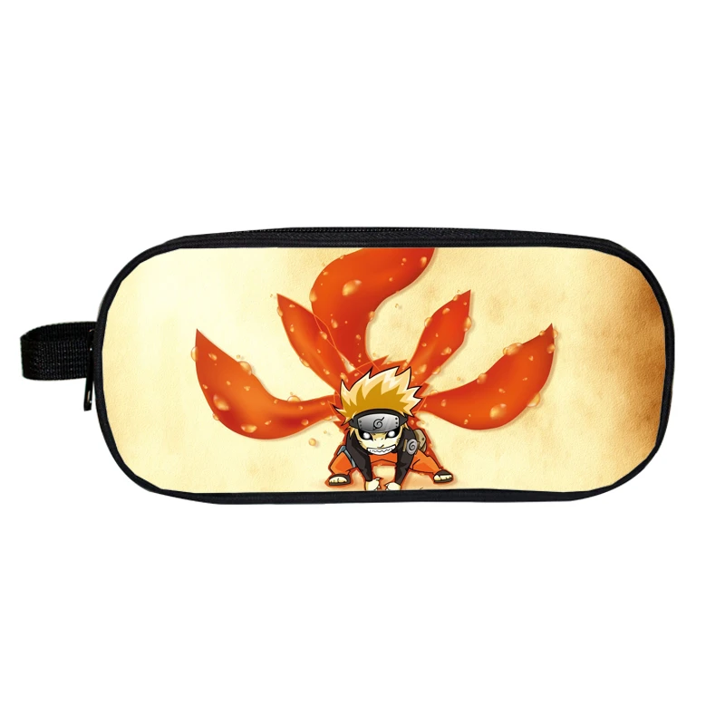 Аниме Kpop Япония 3D Наруто пенал Mochila печатных Наруто Uzumaki косметичка макияж коробка двойная молния школьные принадлежности - Цвет: 16