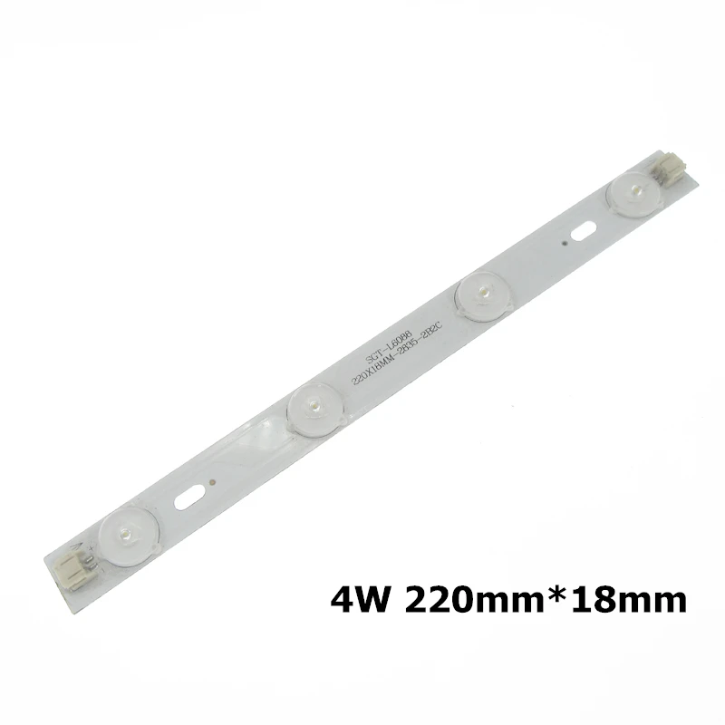 5-20pcs 4W 6W 8W 고휘도 2835 LED 바 조명 LED 튜브 화이트/따뜻한 화이트 천장 조명 60도 광학 렌즈