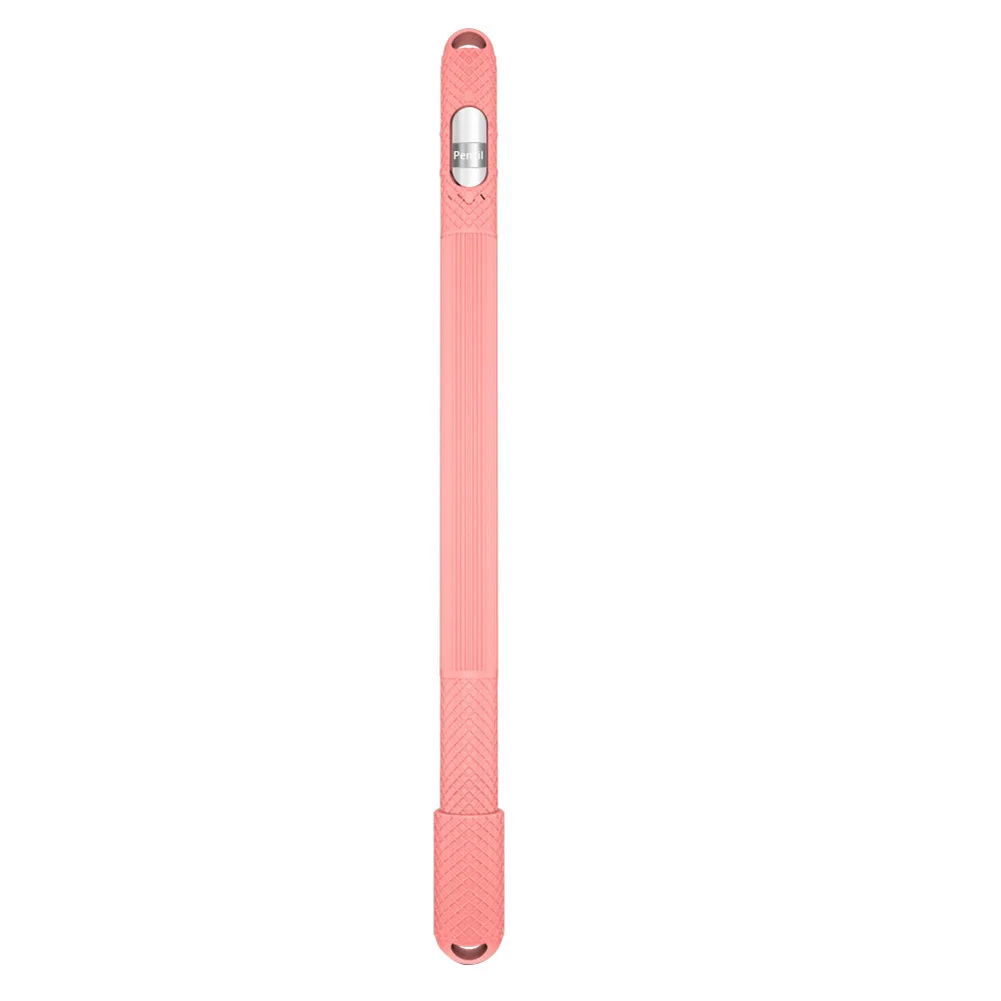 Мягкий силиконовый Совместимый Чехол-карандаш, совместимый с iPad Pencil 1 Gen Tablet Touch Pen Stylus, защитный чехол, защита от потери - Цвета: Розовый