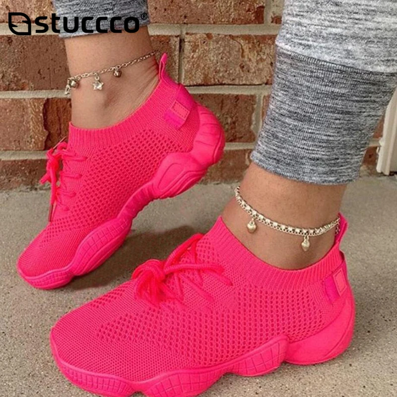 Vulcanize Shoes Sneaker Platform Breathable Fashion Sport Casual Summer Woman Plus-Size