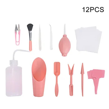 

12pcs 16pcs Home Bonsai Seedling Plastic Mini DIY Tool Succulent Planting Garden Planter Kit Digging Pruning Watering Sowing