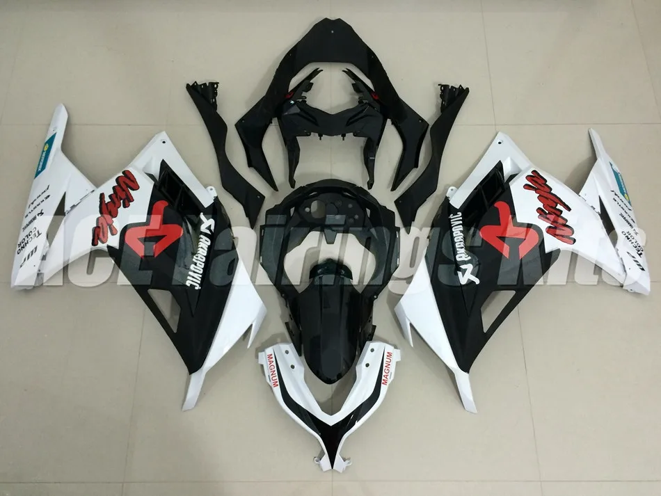 ABS обтекатель комплект подходит для Kawasaki Ninja300 EX300 300R 2013, 13, 14, 15, 16, 17, Обтекатели на заказ; цвет красный, черный