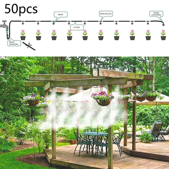 

50pcs Micro Garden Lawn Water Spray Misting Nozzle Sprinkler Irrigation System Durable And Practical To Use