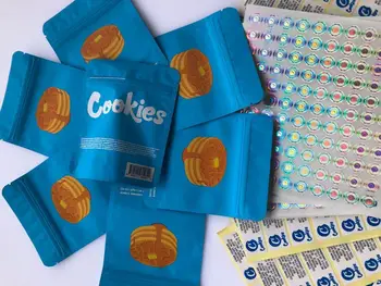 

Pan Cake Blue Bags Edibles Nerds Sf California 3.5g Empty Bag Hologram Stickers And Back Label ZtMGw