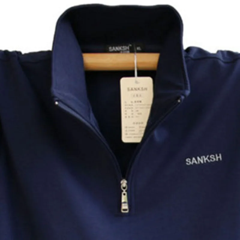 2021 мужская с длинным рукавом Poloshirt бренд высокое качество размера плюс со стоячим