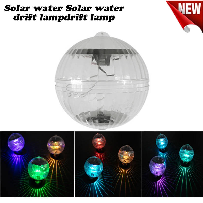 Discount Chance for  Solar Floating LED Lights Waterproof Ball lamp Decorative Rainbow Flash Lights RGB lamp for Pool Po