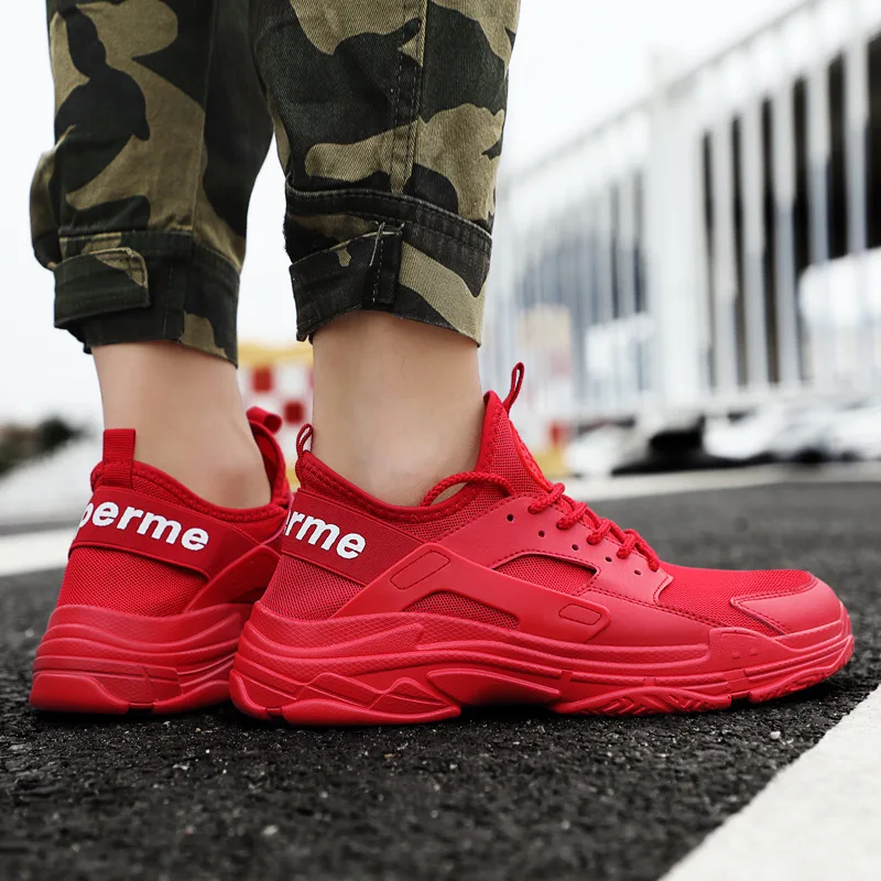 

Large Size New Style MEN'S SHOES Korean-style Versatile Fly Woven Sports Footwear COUPLE'S Shoes Trend Breathable White Shoes