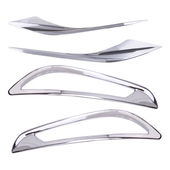 

4pcs Car ABS Chrome Front Rear Fog Light Lamp Trim Cover Frame Fit for Chevrolet Cruze 2017 2018