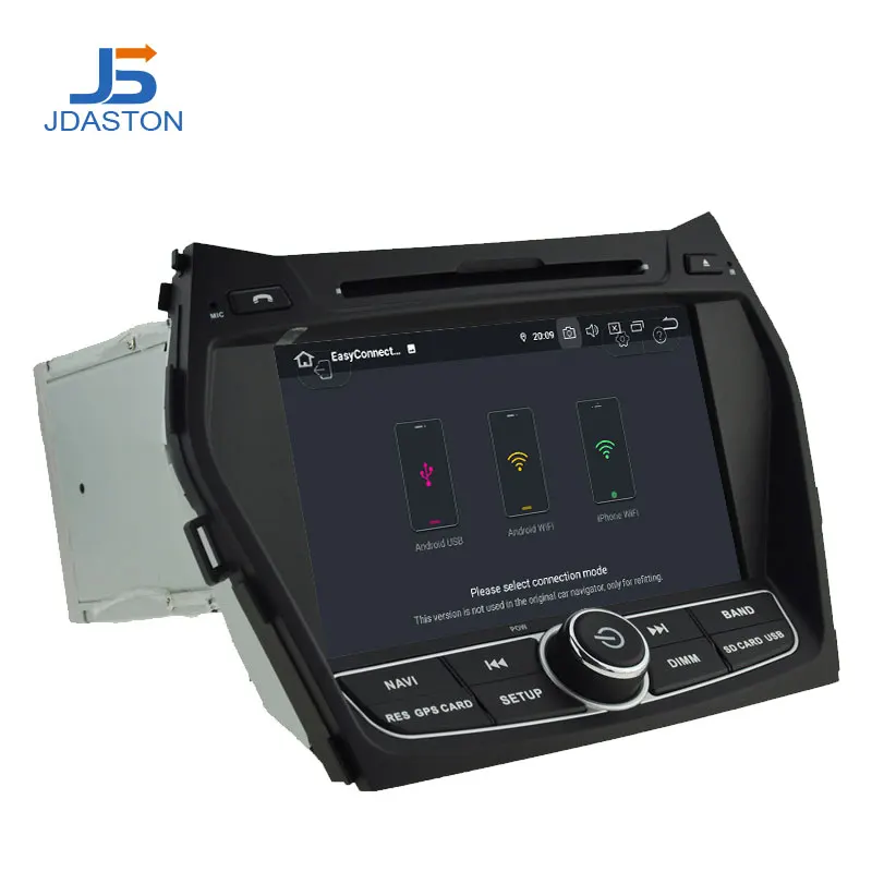  JDASTON Android 9.0 Car DVD Player For Hyundai IX45/Santa fe 2013 2014 WIFI Multimedia GPS Stereo 2