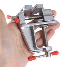 Мини-стол тиски стол алюминиевый сплав металлический зажим слесарный Зажим Хобби ювелира миниатюрный мулул-функциональный diy части крепежный инструмент