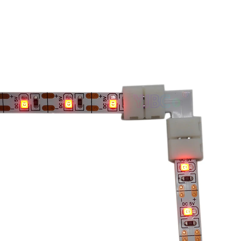 10 шт. 2pin 3pin 4pin 5pin 6pin l-образный светодиодный разъем для подключения угловых углов RGB RGBW RGBWW 2811 2812 5050 светодиодные ленты