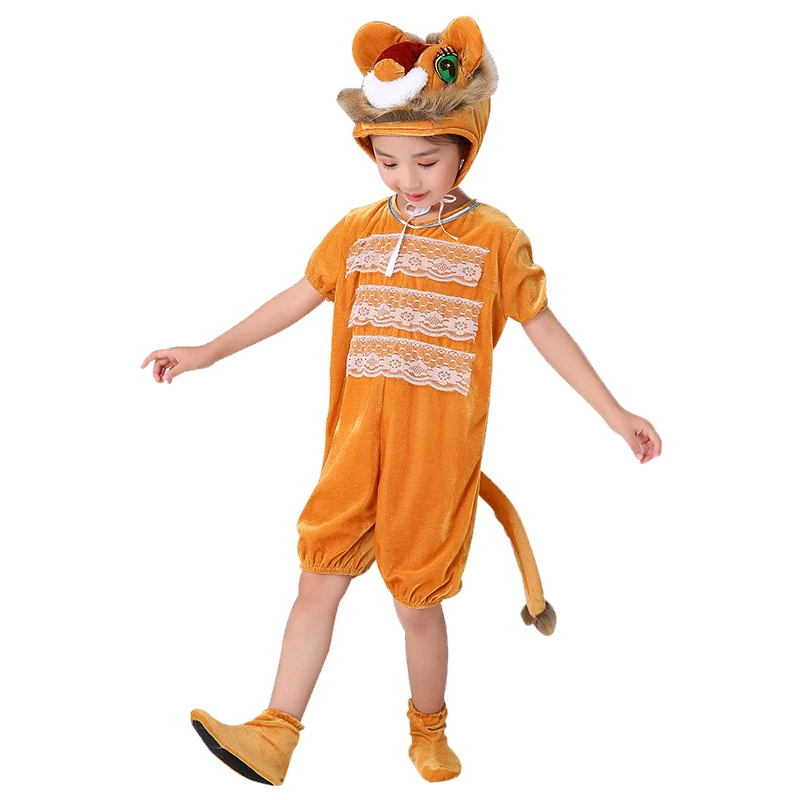 Kids Cartoon Animals Brown Lion Costumes Halloween Cosplay Costume Boy Girl Kindergarten Disfraces Dress Up Role Play Jumpsuit Kids Cartoon Animals Brown Lion Costumes Halloween Cosplay Costume Boy Girl Kindergarten Disfraces Dress Up Role Play Jumpsuit