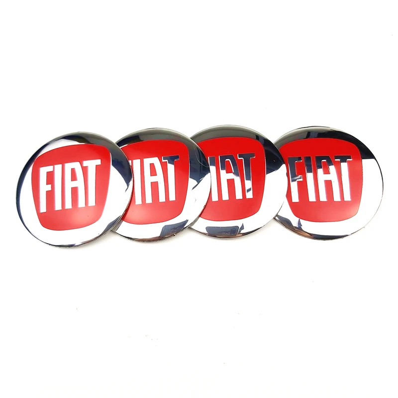 

4Pcs Car Styling Steering Wheel Center Tire Dust Cover Sticker For Fiat Punto 500 Panda Tipo accessories