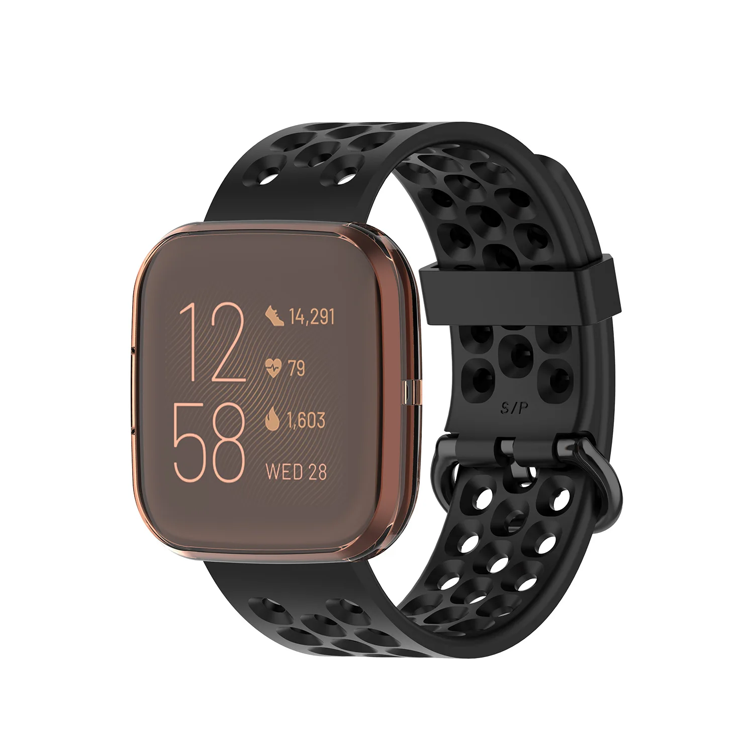 Полный экран Силиконовые серьги Чехол для Fitbit Versa 2 Smartwatch Прозрачный Футляр защитный корпус Сменные аксессуары Чехлы для часов