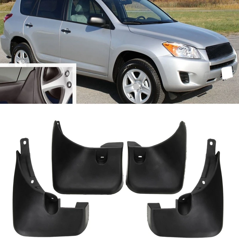 

Car Front & Rear Mud Flaps Fender Guards Splash Guard for Toyota RAV4 2006-2012
