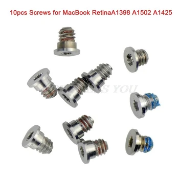 

10pcs Screws For MacBook Pro Retina 13.3 inch 15.4 inch A1502 A1425 A1398 Bottom Back Case Cover Screws