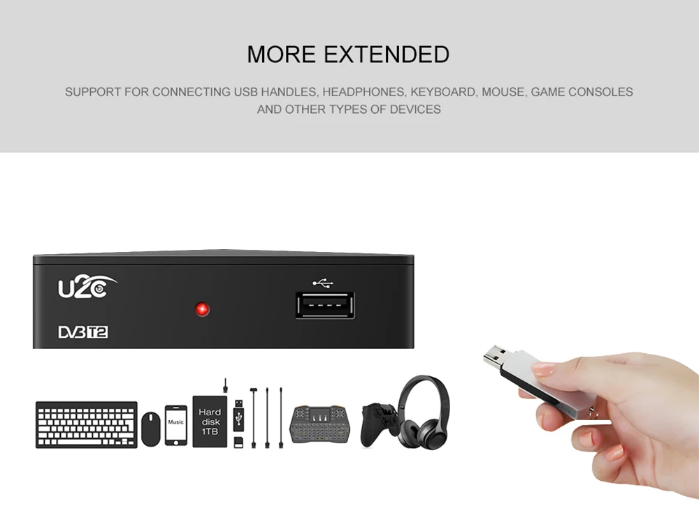 Мини U2C dvb t2 приставка для цифрового тв DVB C ресивер dvbt2 декодер цифровой тв тюнер dvb T2 Vga DVB-T2 тв приставка dvb t2 DVB-C для телевизор медиаплеер