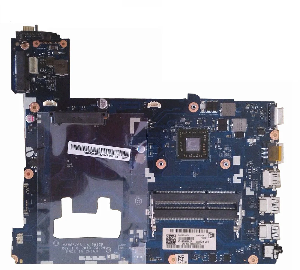 Отличная Материнская плата ноутбука 90003032 с E1-2100 cpu VAWGA/GB LA-9912P 100% работает для lenovo
